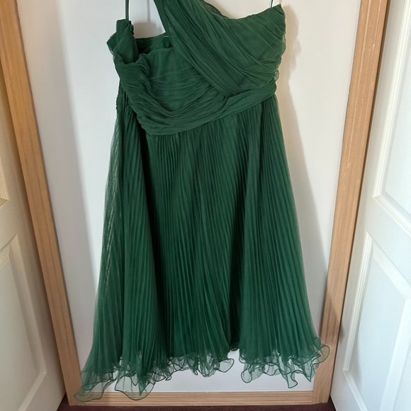 Green midi prom dress - Picture 3 of 5